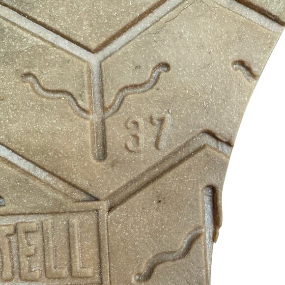 Castell Metallic Gold Leather Sling Back Sandals Made in Spain Women's Size 6.5 - Picture 9 of 9